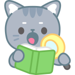 Illustration d'un chat qui lit un guide