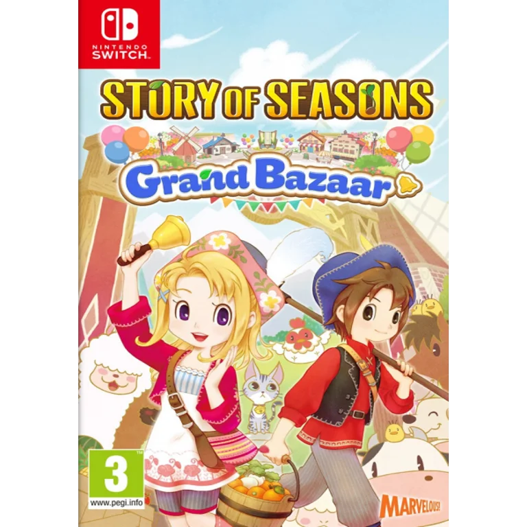 Jaquette de Story of Seasons Grand Bazaar sur Switch