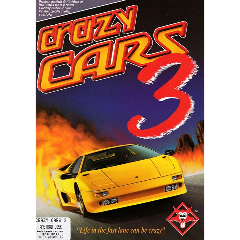 Jaquette de Crazy Cars 3 sur Cpc