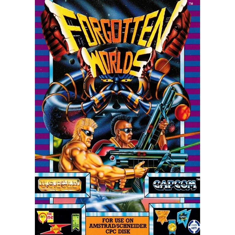 Jaquette de Forgotten Worlds sur Cpc
