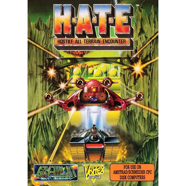 Jaquette de H.A.T.E Hostile All Terrain Encounter sur Cpc