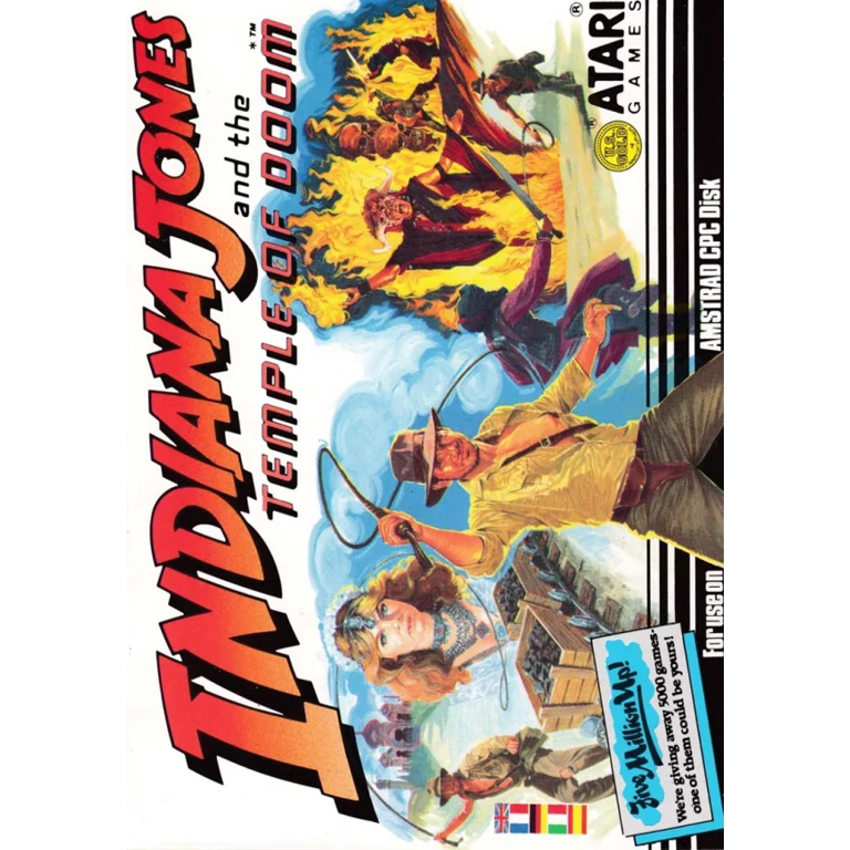 Jaquette de Indiana Jones And The Temple Of Doom sur Cpc