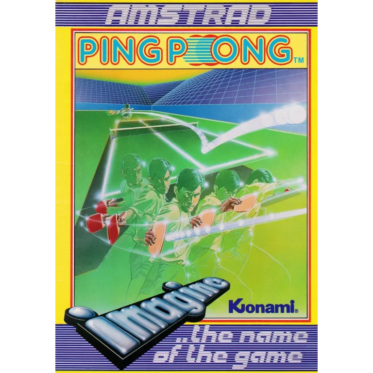 Jaquette de Konamis Ping Pong sur Cpc