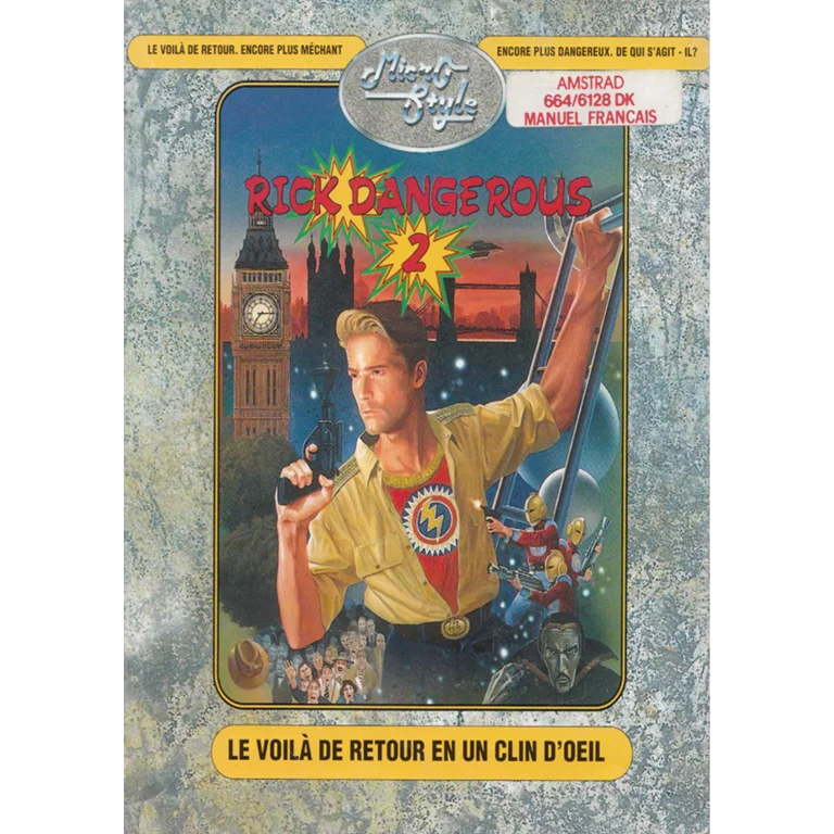 Jaquette de Rick Dangerous 2 sur Cpc