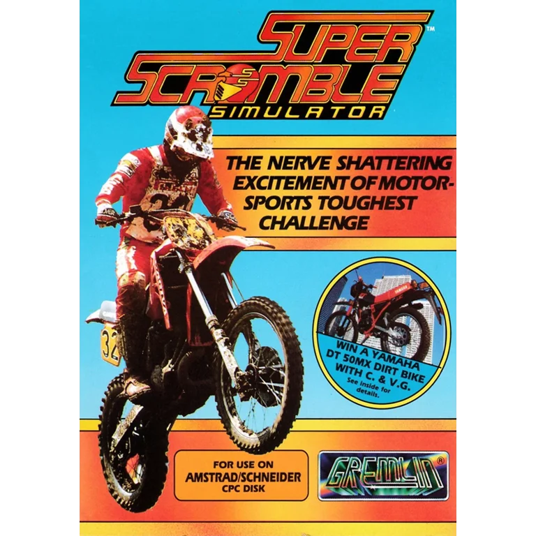 Jaquette de Super Scramble Simulator sur Cpc