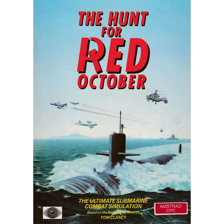 Jaquette de The Hunt For Red October The Ultimate Submarine Combat Simulation sur Cpc