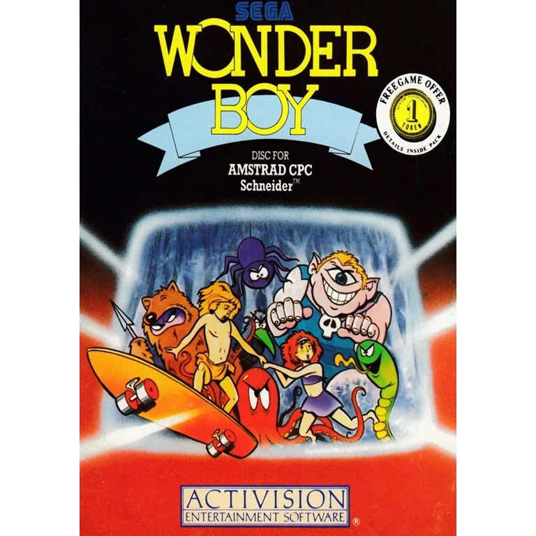 Jaquette de Wonder Boy sur Cpc