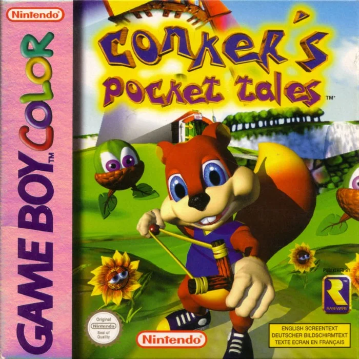 Jaquette de Conkers Pocket Tales 1 sur Game Boy Color