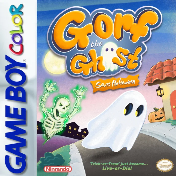 Jaquette de Gorf The Ghost Saves Halloween 1 sur Game Boy Color