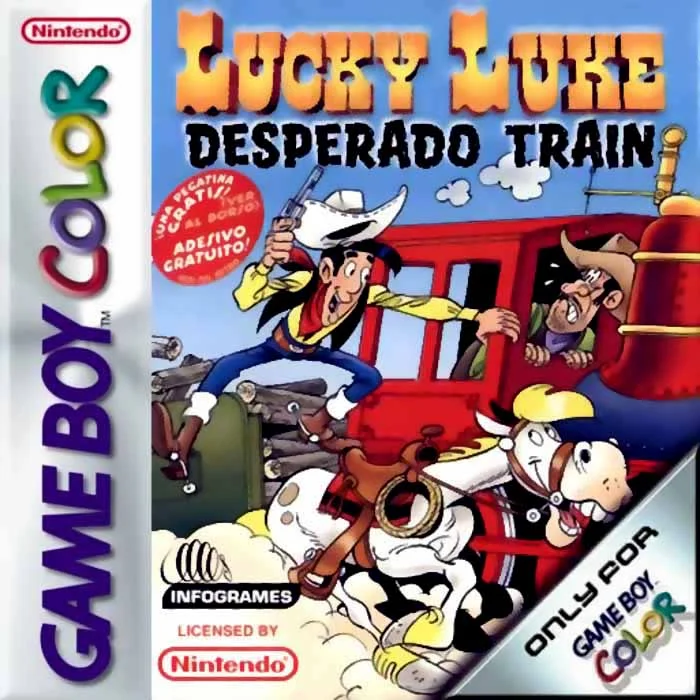 Jaquette de Lucky Luke Le Train des Desperados sur Game Boy Color