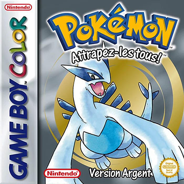 Jaquette de Pokemon Version Argent sur Game Boy Color