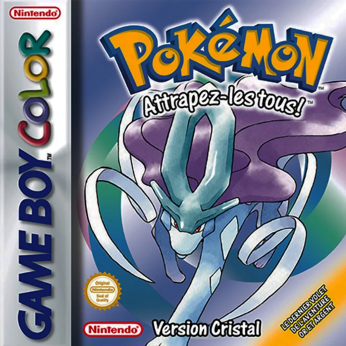 Jaquette de Pokemon Version Cristal sur Game Boy Color