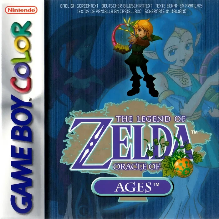 Jaquette de The Legend of Zelda Oracle of Ages sur Game Boy Color