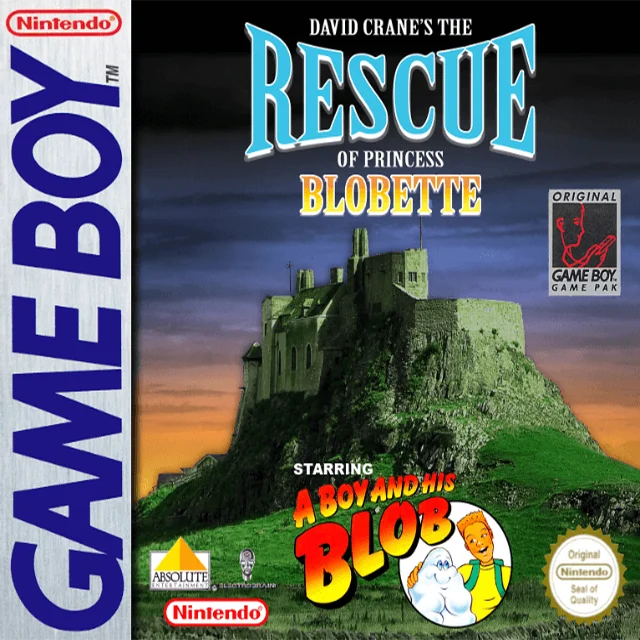 Jaquette de David Cranes The Rescue of Princess Blobette sur Game Boy