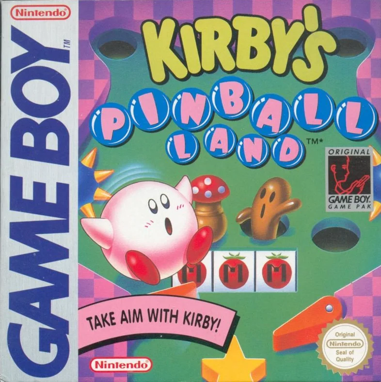 Jaquette de Kirbys Pinball Land sur Game Boy