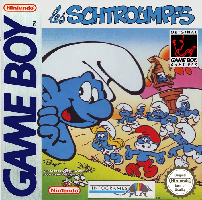 Jaquette de Les Schtroumpfs sur Game Boy