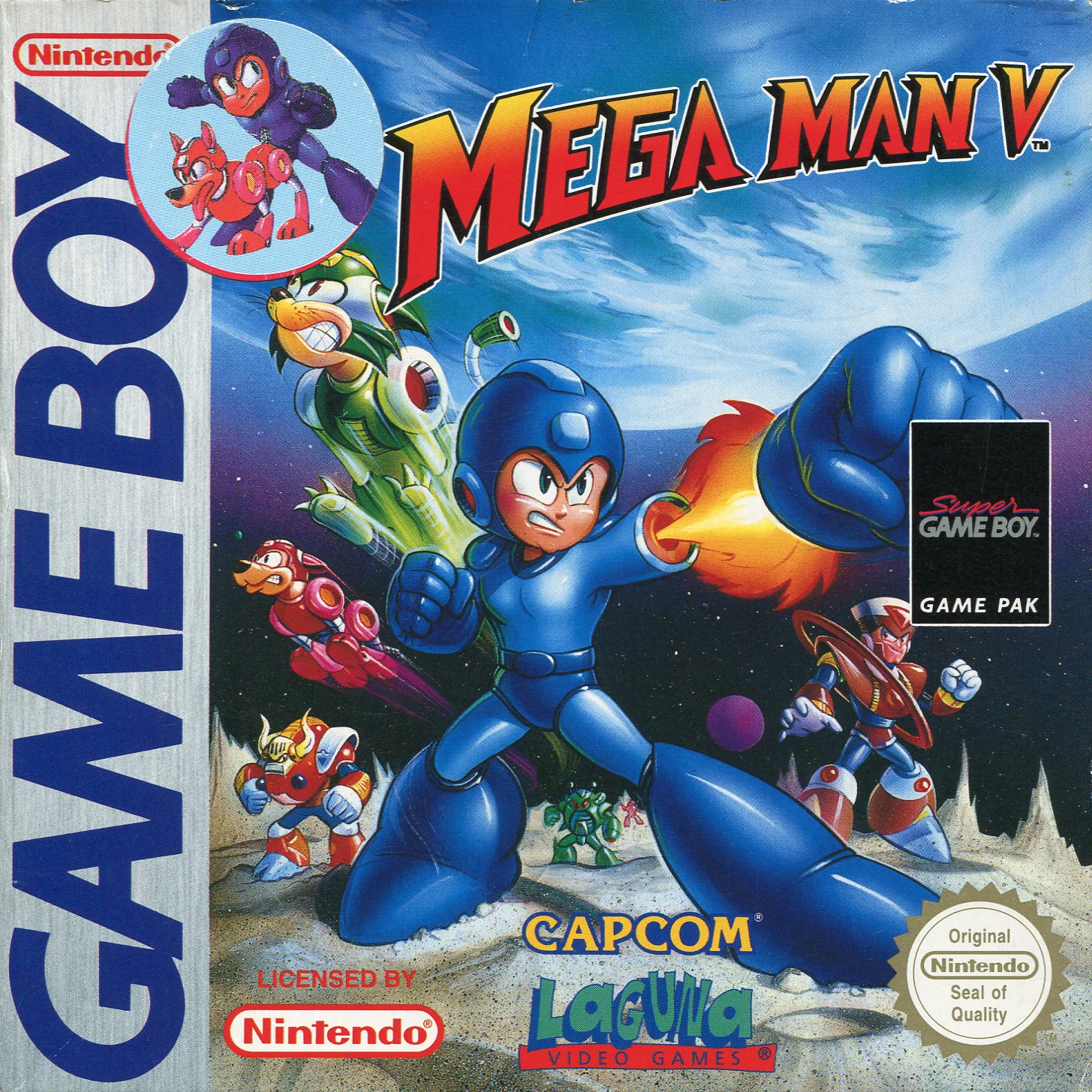 Jaquette de Mega Man V sur Game Boy