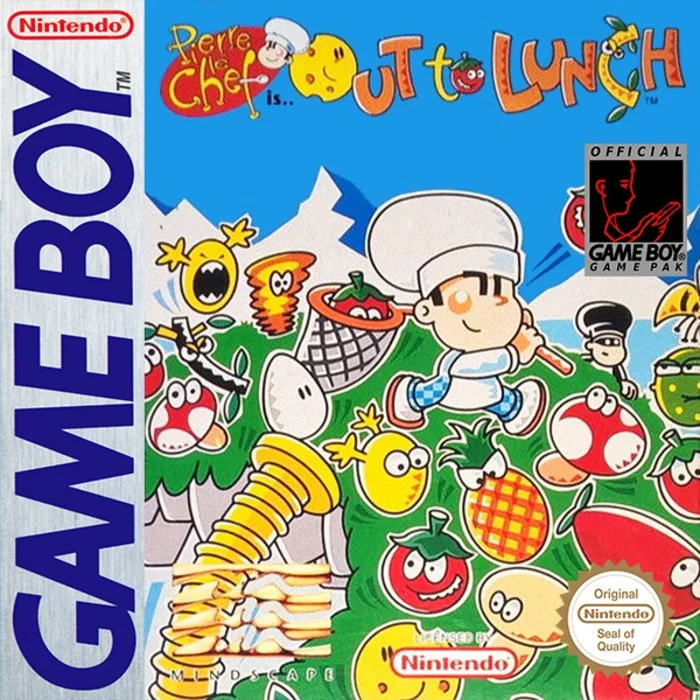 Jaquette de Pierre le Chef Is. Out to Lunch sur Game Boy