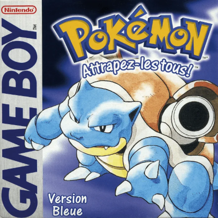 Jaquette de Pokemon Version Bleue sur Game Boy