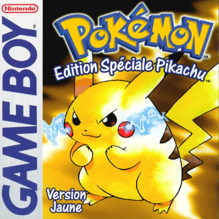 Jaquette de Pokemon Version Jaune Edition Speciale Pikachu sur Game Boy
