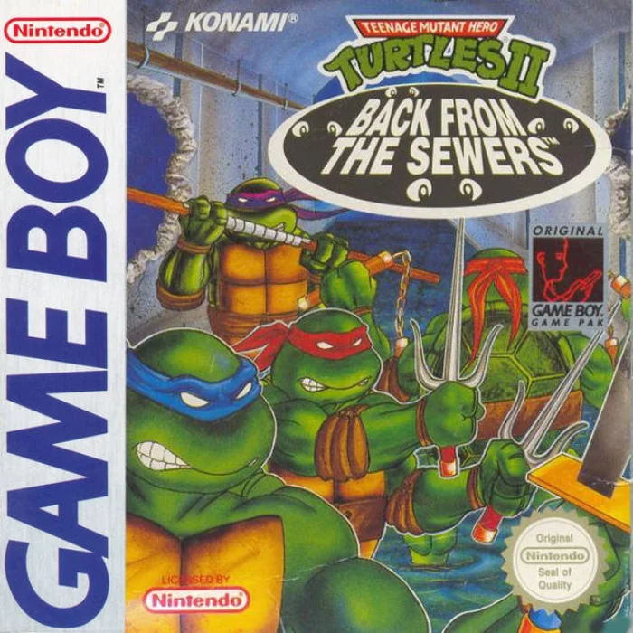 Jaquette de Teenage Mutant Hero Turtles II Back from the Sewers sur Game Boy