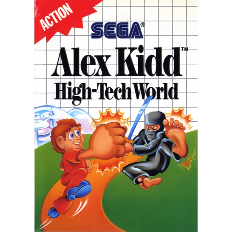 Jaquette de Alex Kidd High Tech World sur Master System