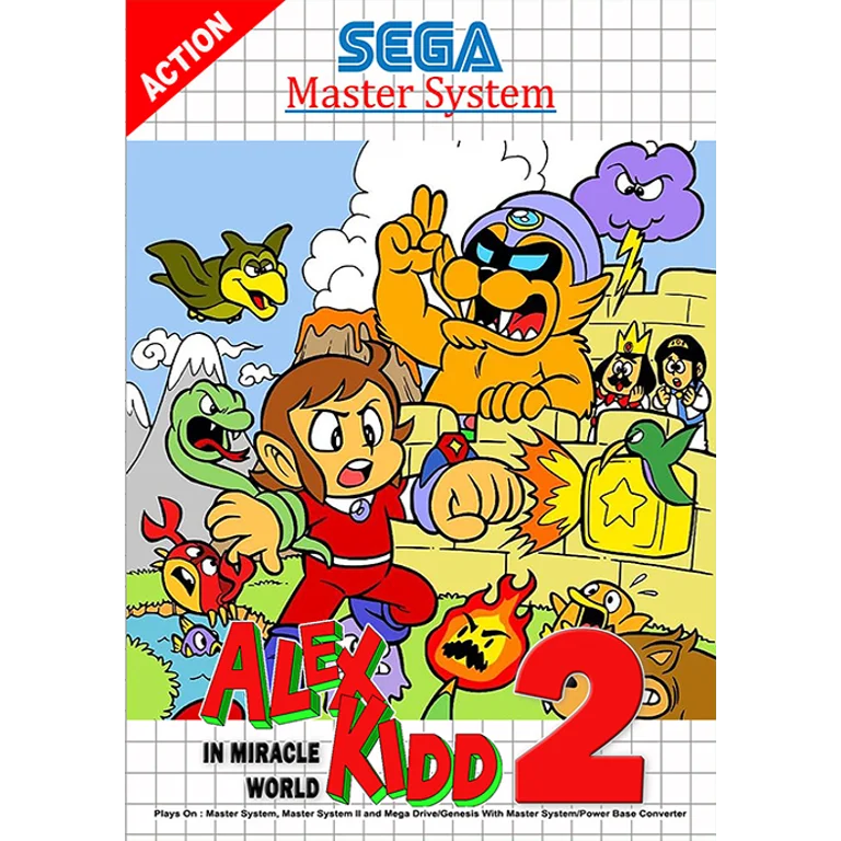 Jaquette de Alex Kidd In Miracle World 2 sur Master System