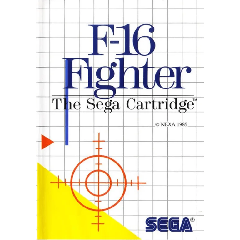 Jaquette de F 16 Fighter sur Master System