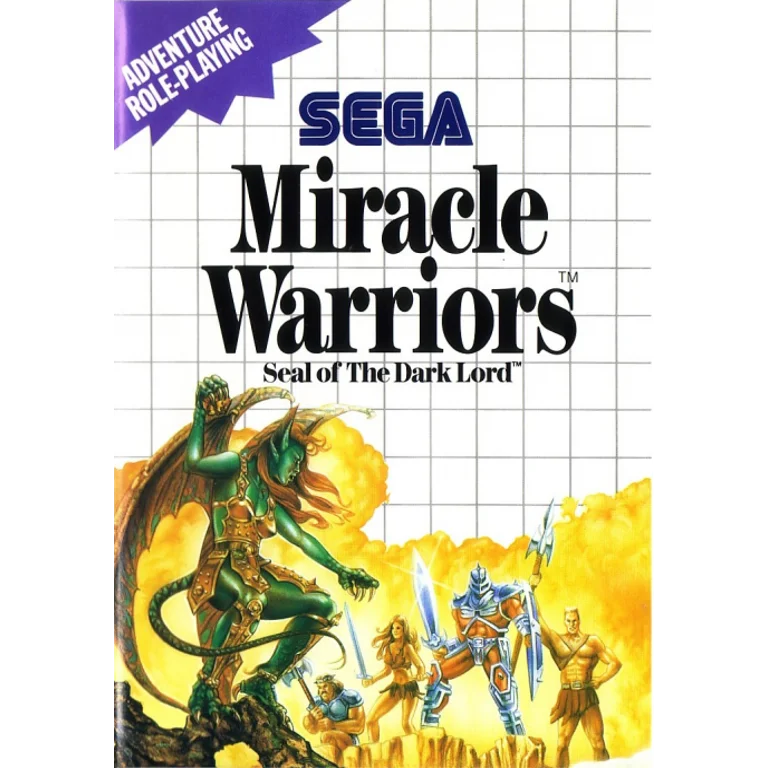 Jaquette de Miracle Warriors Seal of the Dark Lord sur Master System