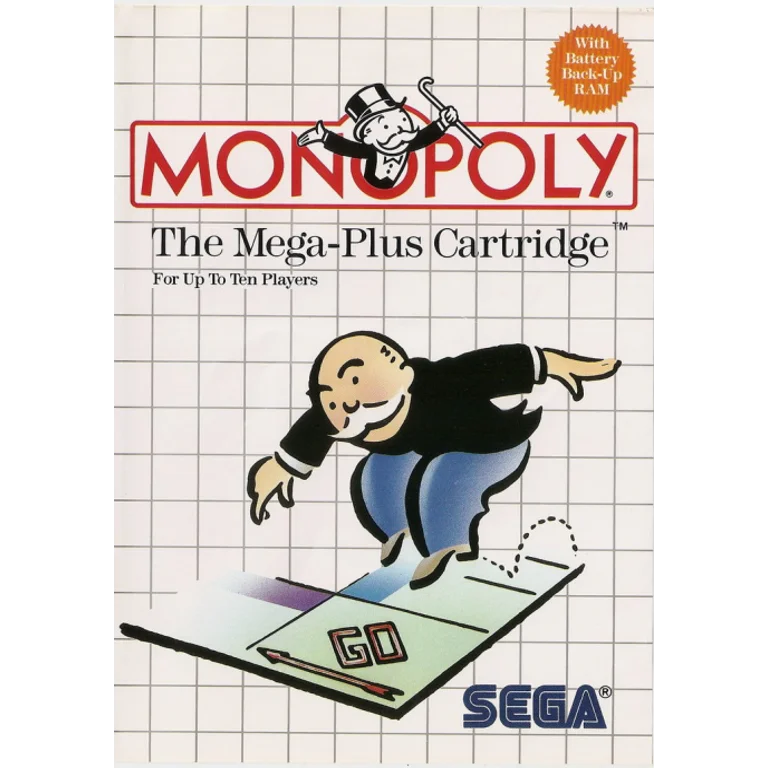 Jaquette de Monopoly sur Master System