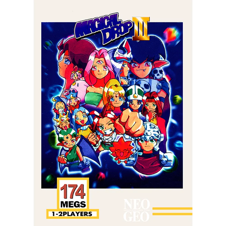 Jaquette de Magical Drop III sur Neo Geo