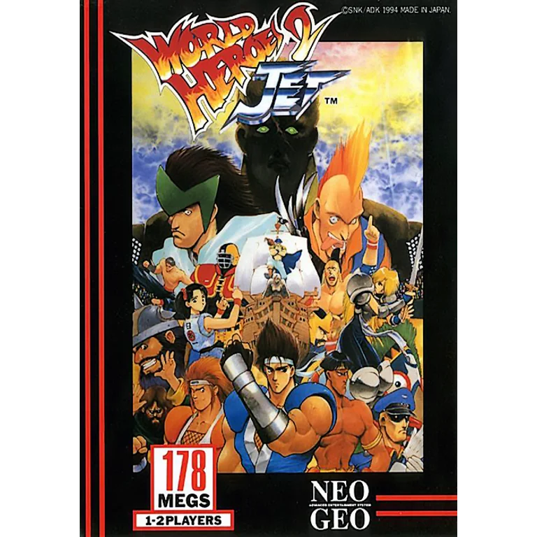 Jaquette de World Heroes 2 Jet sur Neo Geo