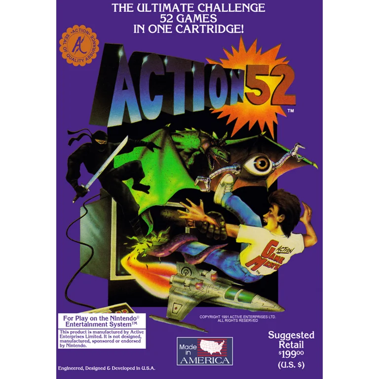 Jaquette de Action 52 1 sur Nes