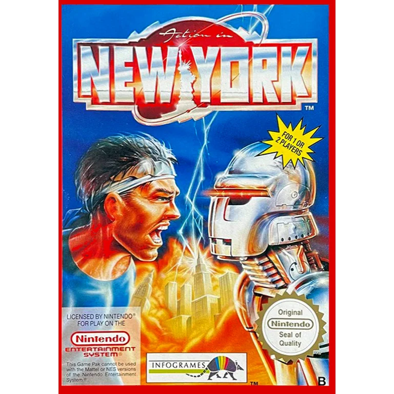Jaquette de Action in New York 1 sur Nes