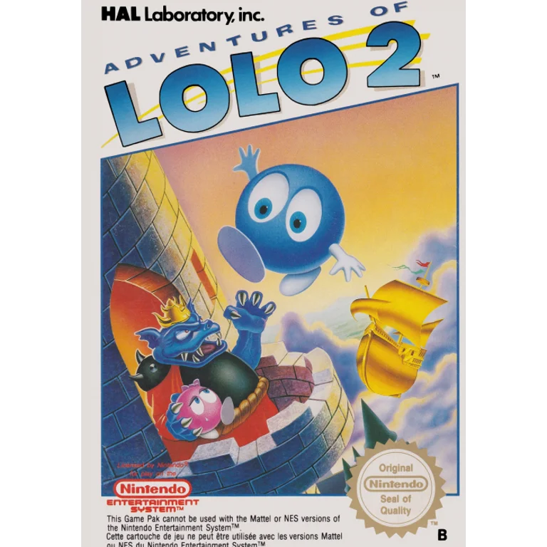 Jaquette de Adventures of Lolo 2 1 sur Nes