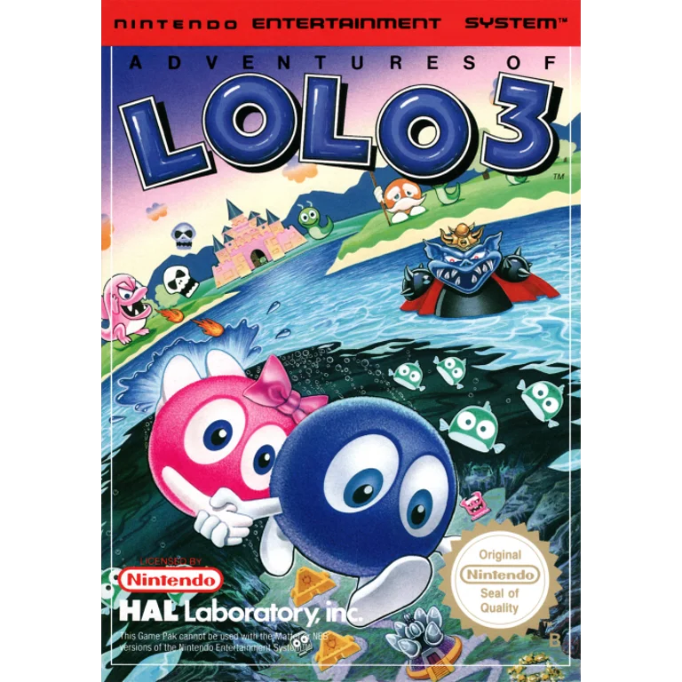 Jaquette de Adventures of Lolo 3 1 sur Nes