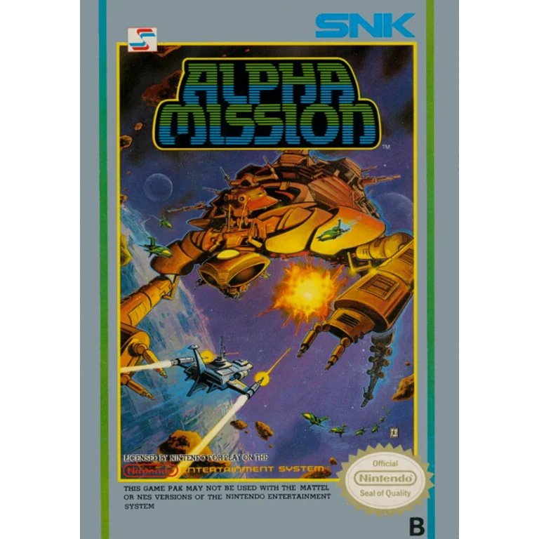 Jaquette de Alpha Mission 1 sur Nes