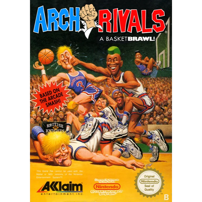 Jaquette de Arch Rivals A Basketbrawl 1 sur Nes