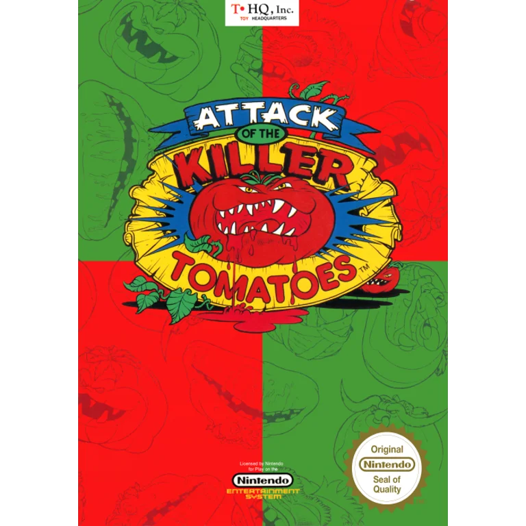 Jaquette de Attack of the Killer Tomatoes 1 sur Nes