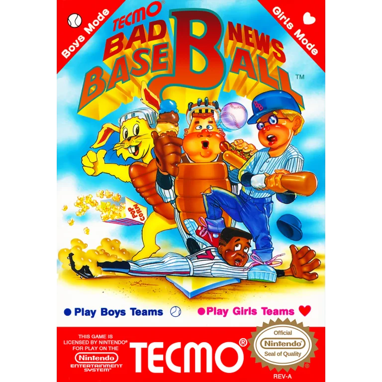 Jaquette de Bad News Baseball 1 sur Nes