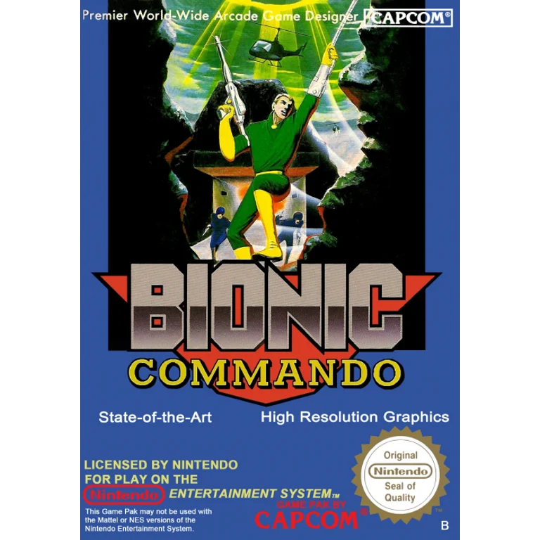 Jaquette de Bionic Commando sur Nes