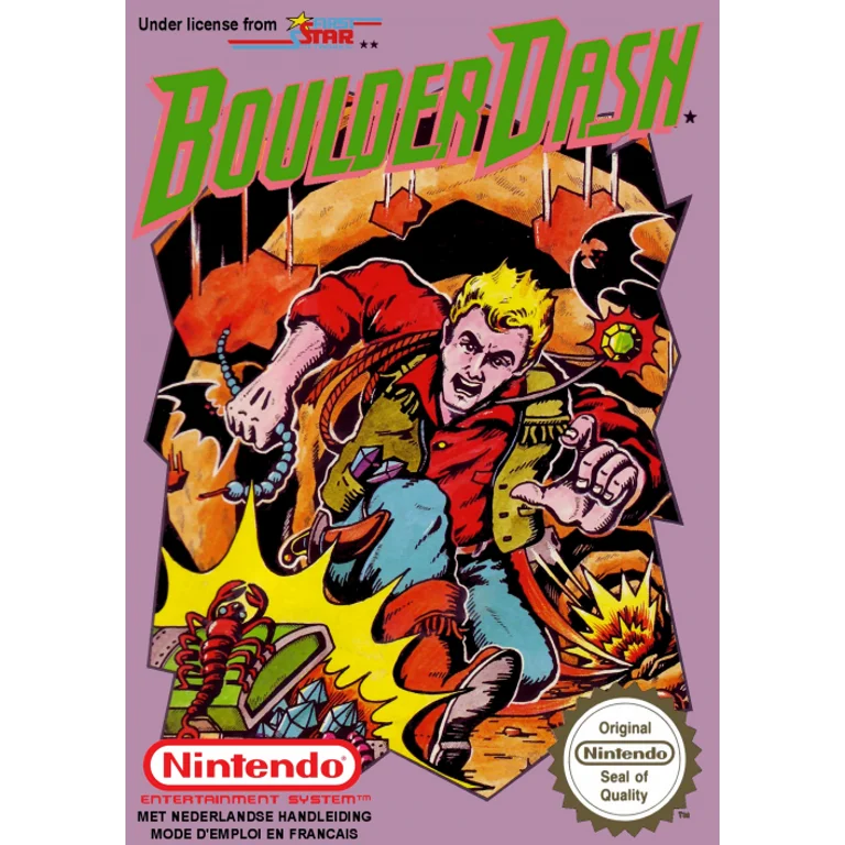 Jaquette de Boulder Dash sur Nes