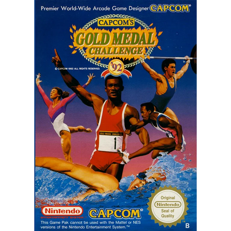 Jaquette de Capcoms Gold Medal Challenge 92 1 sur Nes