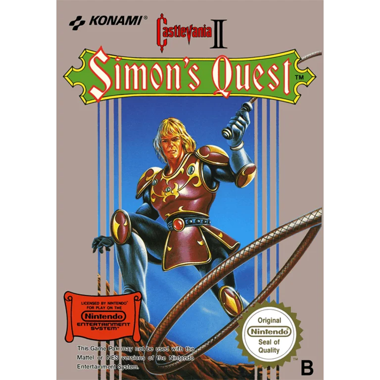 Jaquette de Castlevania II Simons Quest sur Nes