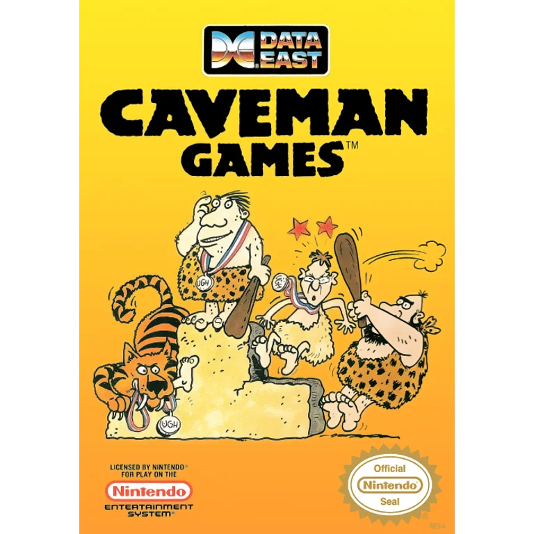 Jaquette de Caveman Games 1 sur Nes