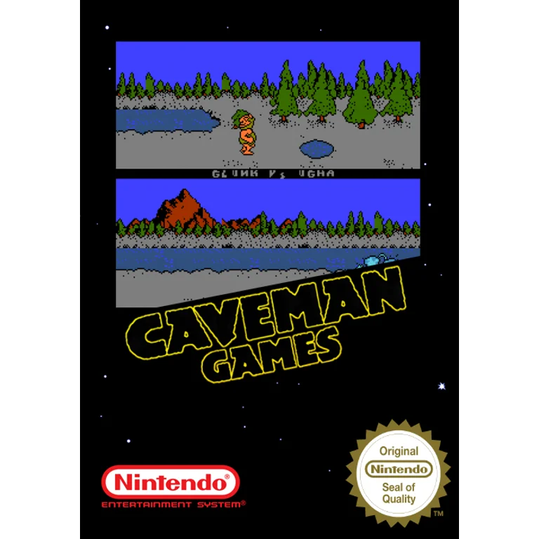 Jaquette de Caveman Games sur Nes