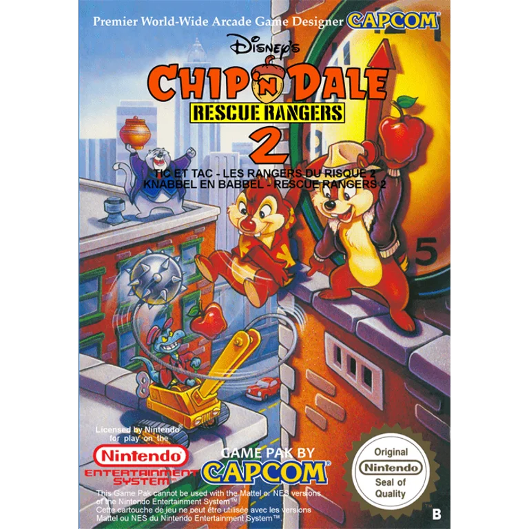 Jaquette de Chip N Dale Rescue Rangers 2 2 sur Nes