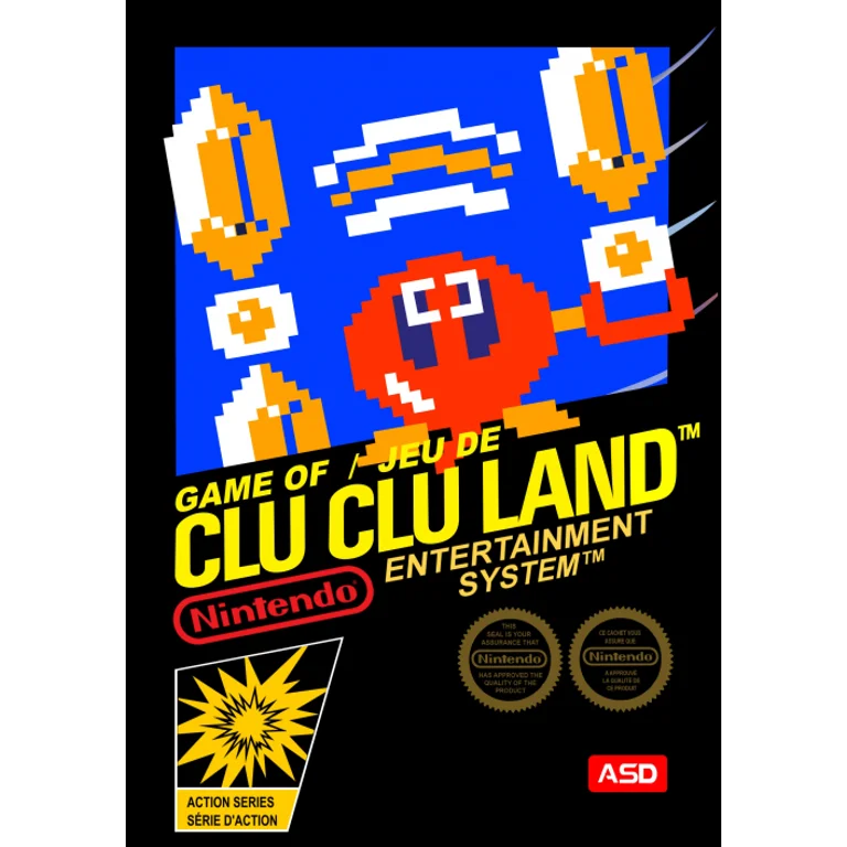 Jaquette de Clu Clu Land 1 sur Nes