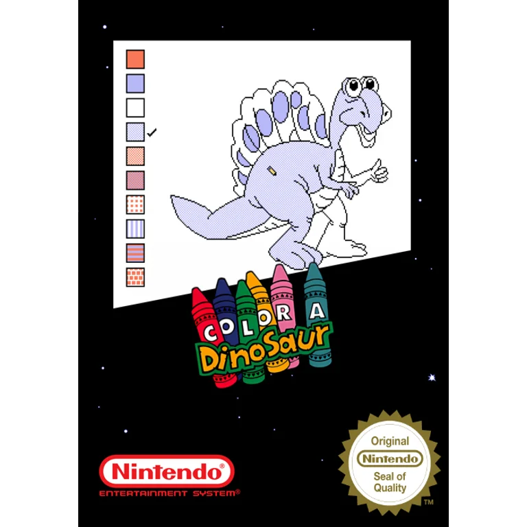 Jaquette de Color a Dinosaur sur Nes