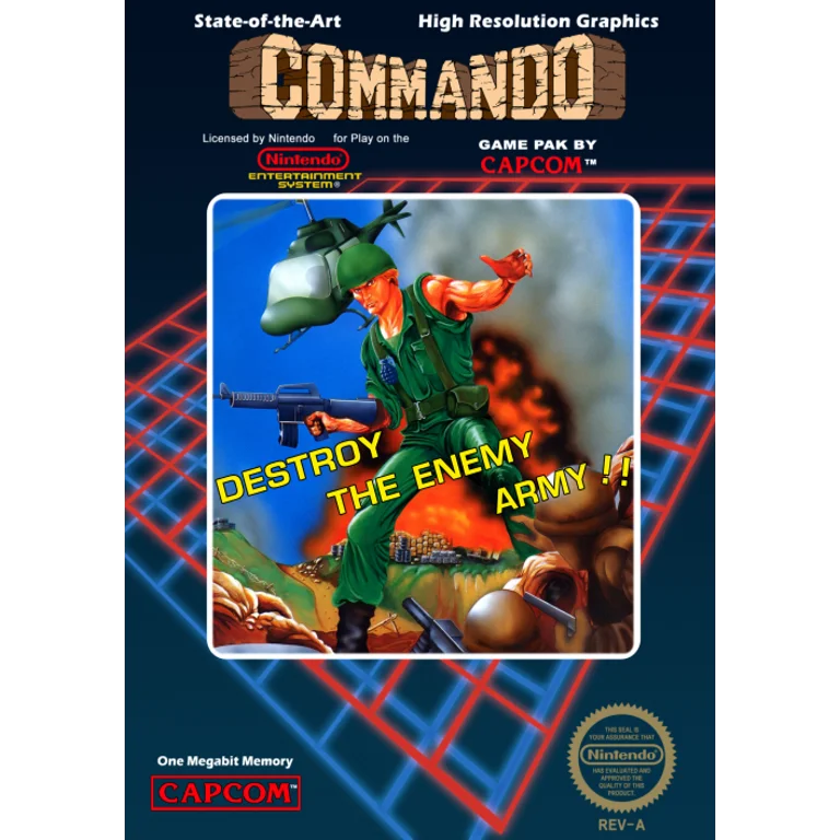 Jaquette de Commando 1 sur Nes